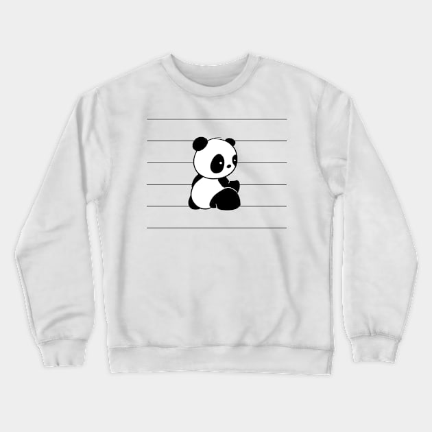 Panda-Bear Lovers Cute Kawaii Baby Panda Crewneck Sweatshirt by SkizzenMonster